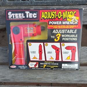Vintage Collectible NiB Steel Tec Adjust-O-Matic Power Wrench - Red